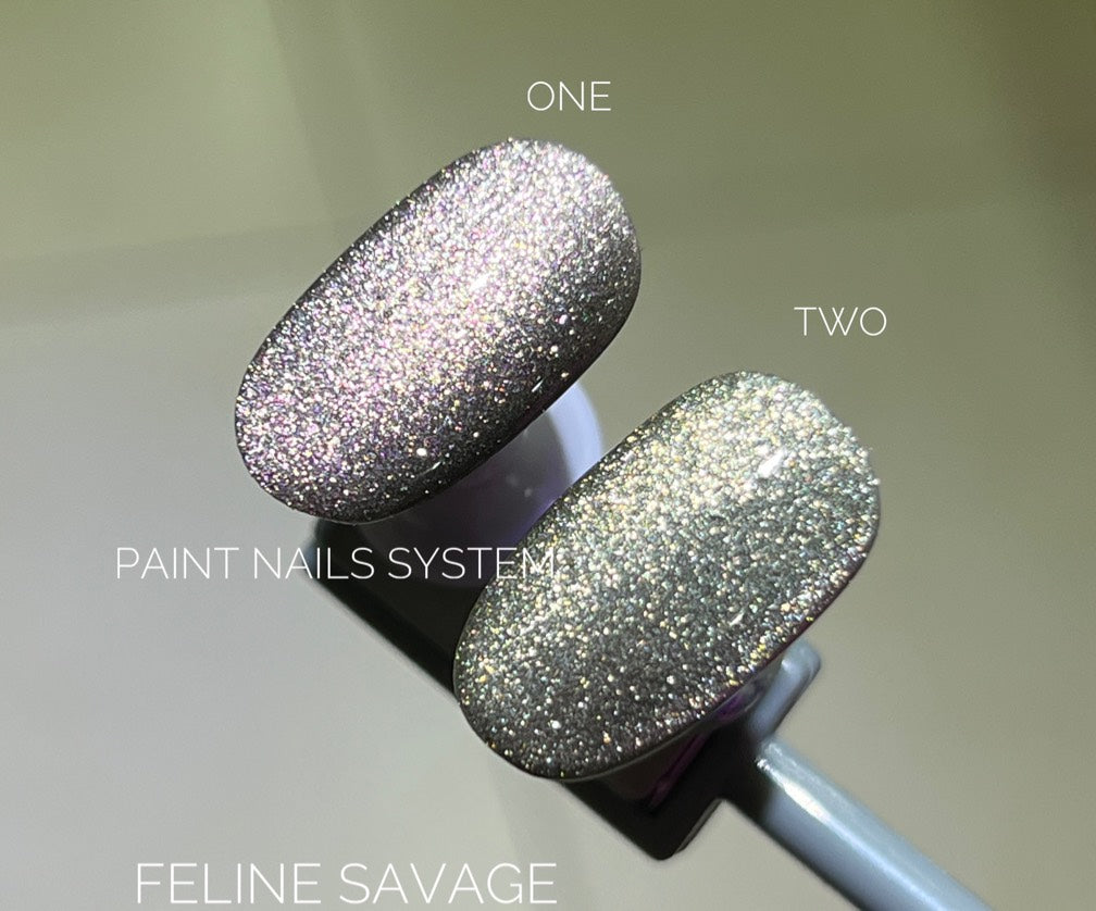 Feline Savage TWO Gel Color Paint Nails Systeam