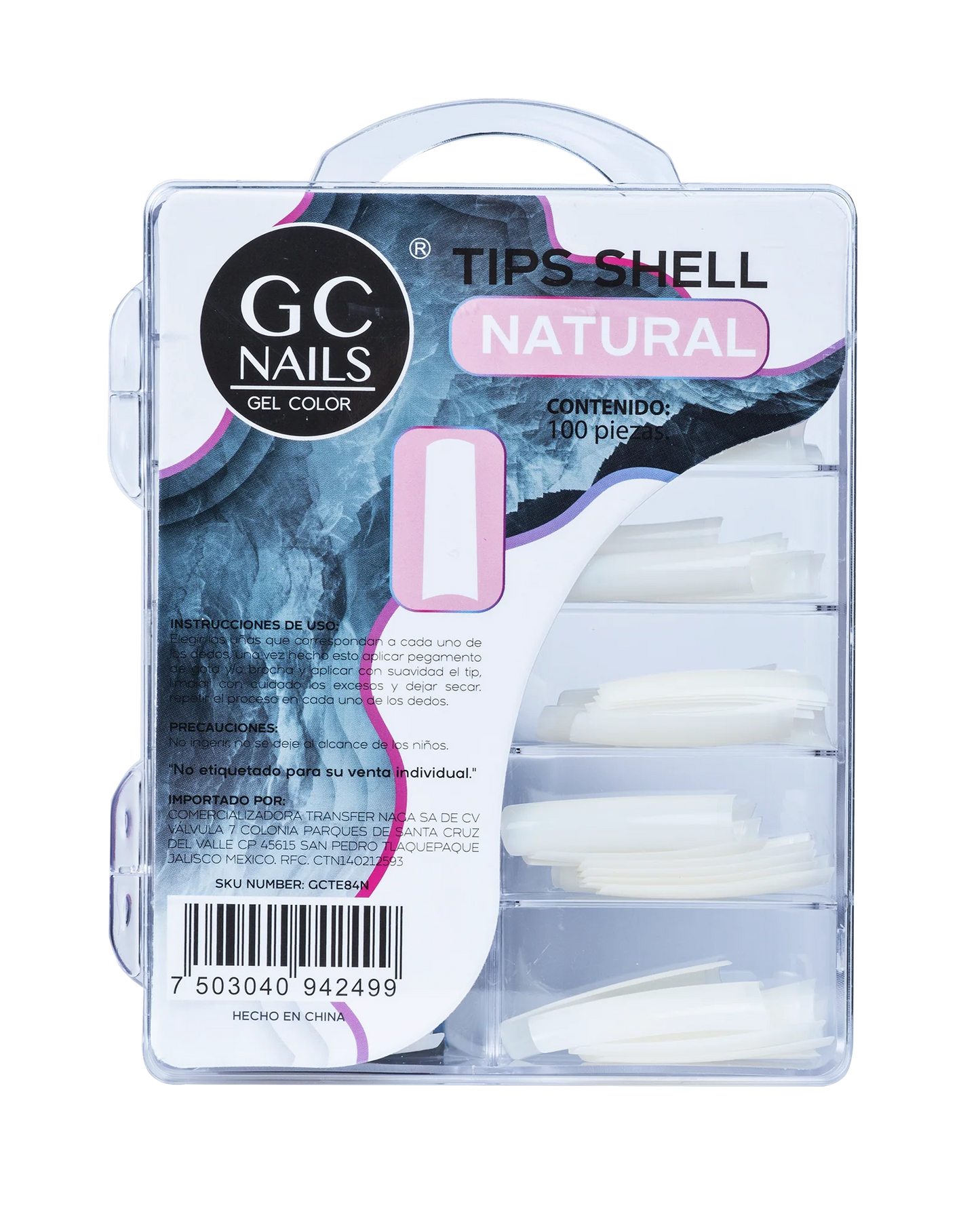 TIPS SHELL 100PCS E84 NATURAL GC