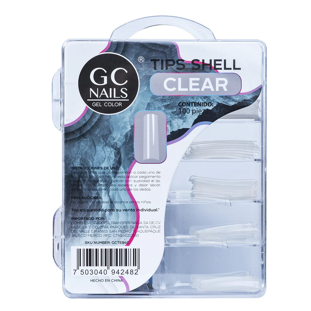 TIPS SHELL 100PCS E84 CLEAR GC