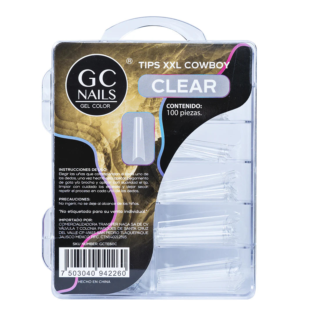 TIPS XXL COWBOY 100PCS E60 CLEAR GC