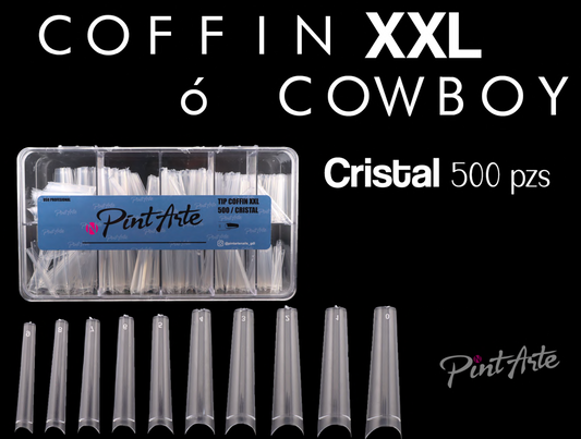 TIPS Coffin XL   CRISTARL 500 piezas PInt Art Nails