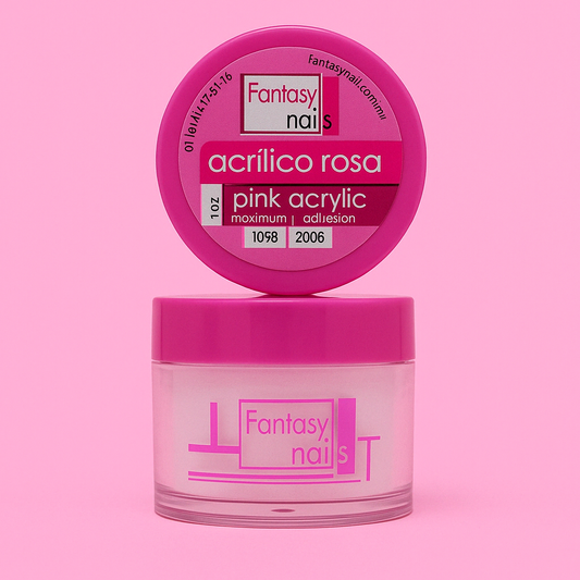 Acrílico Rosa Fantasy Nails