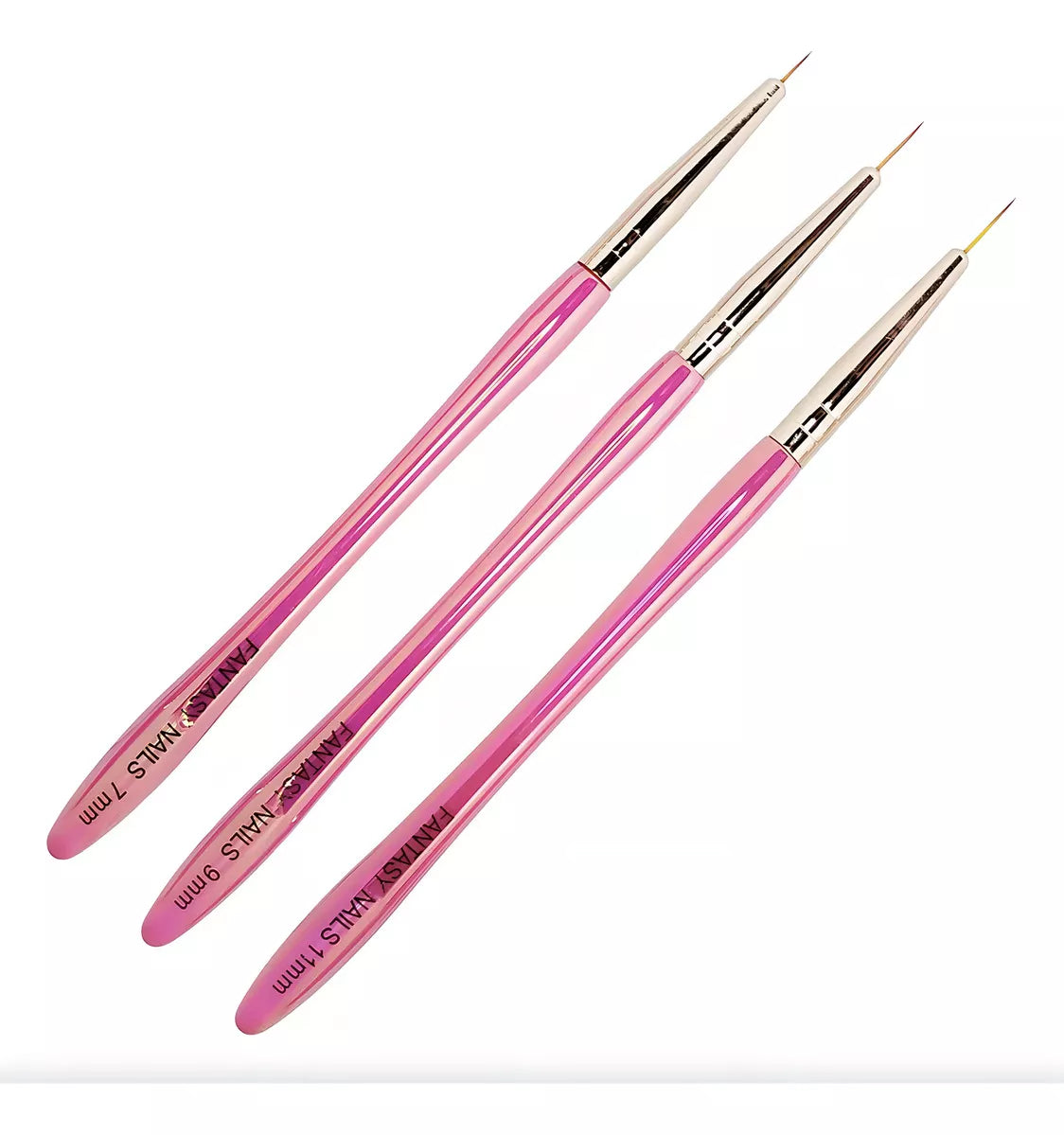 Set 3  Pinceles Liner Para Decoracion Fantasy Nails