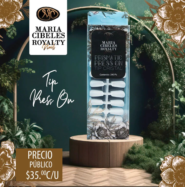 ROYALTY PRISMATIC PRESS ON TIP CRISTAL Maria Cibeles
