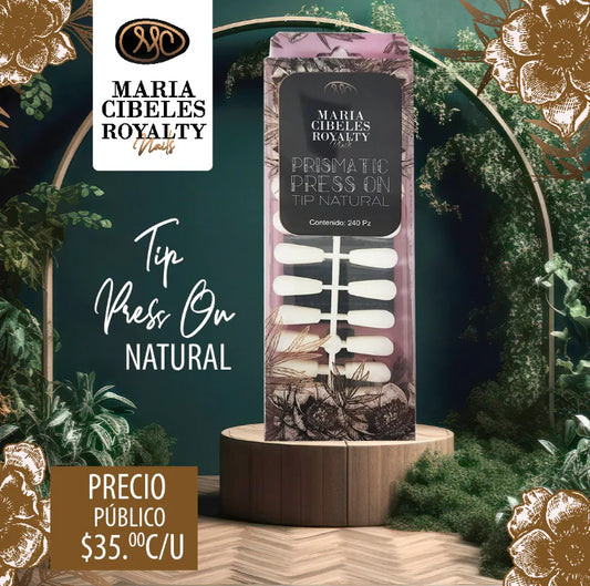 ROYALTY PRISMATIC PRESS ON TIP NATURAL Maria Cibeles