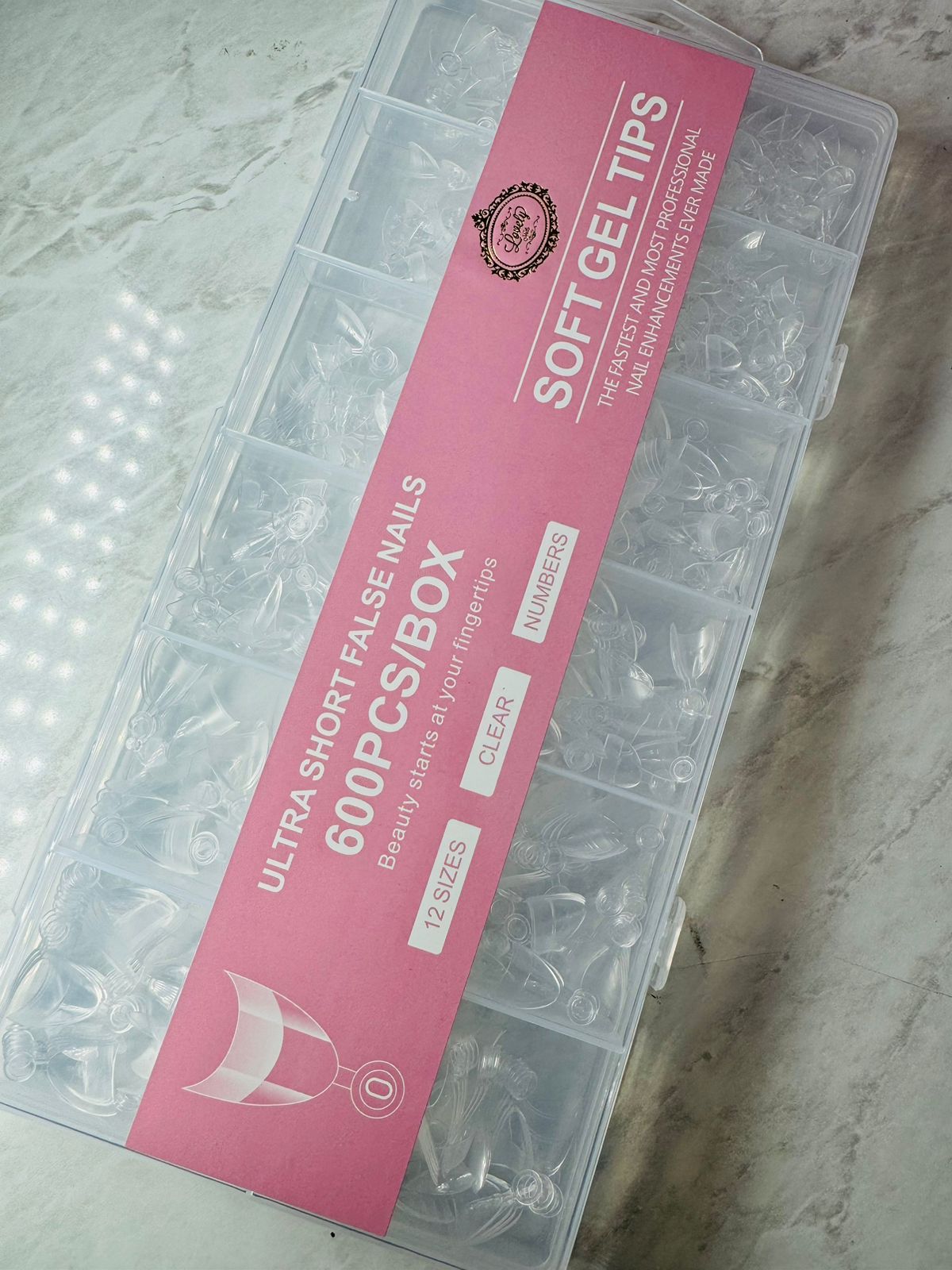 TIP SHORT GEL ALMOND ROSA 600 PZ Lovely Nails